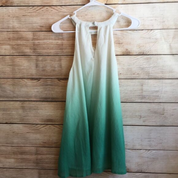 HAYDEN LA CREAM AND GREEN MINI DRESS - Picture 5 of 6